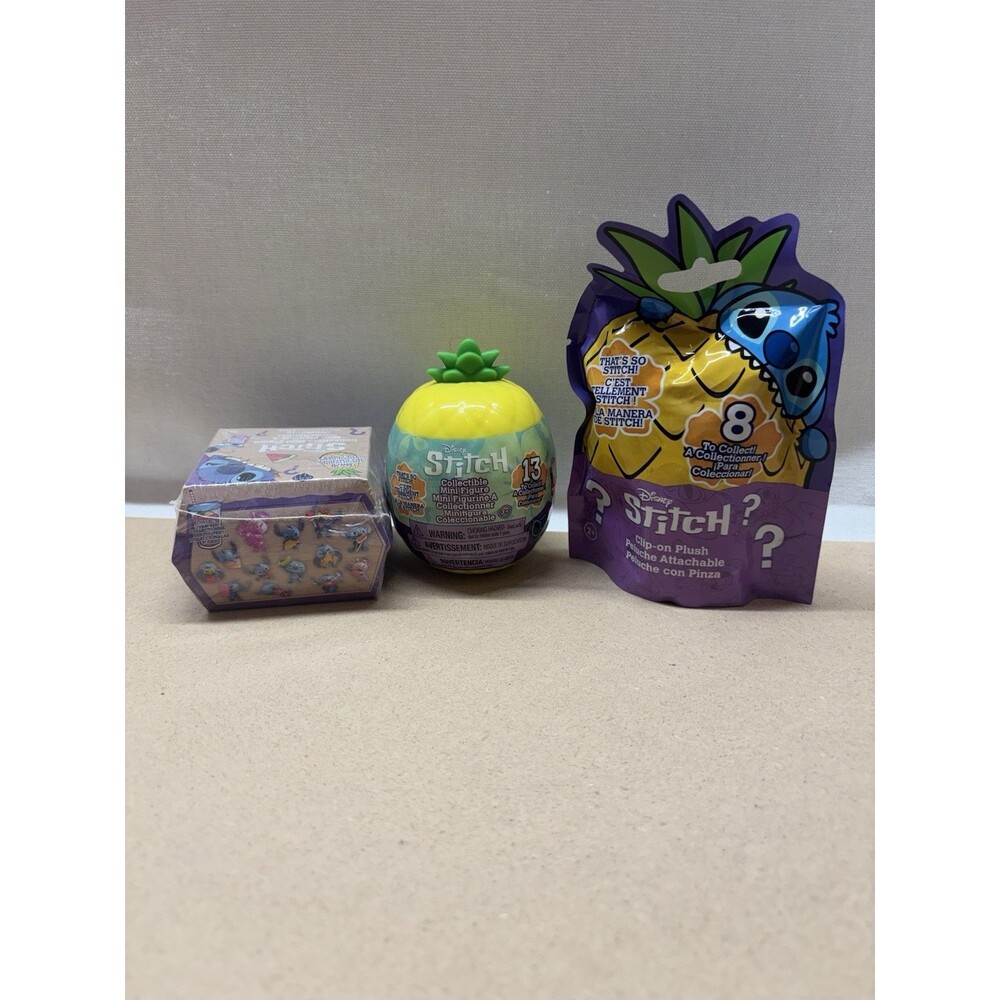 Disney Stitch That’s So Stitch Mystery Collectible Bundle 3pc New Sealed